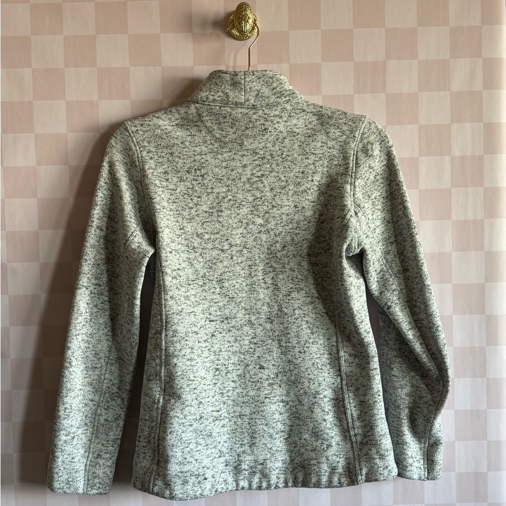 Grey Knit Zip Up - Picture 2 of 3
